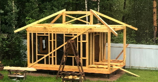 Сарай из бруса 100х100 в Первоуральске - строительство под ключ | Строй-Прв от 40912 руб.